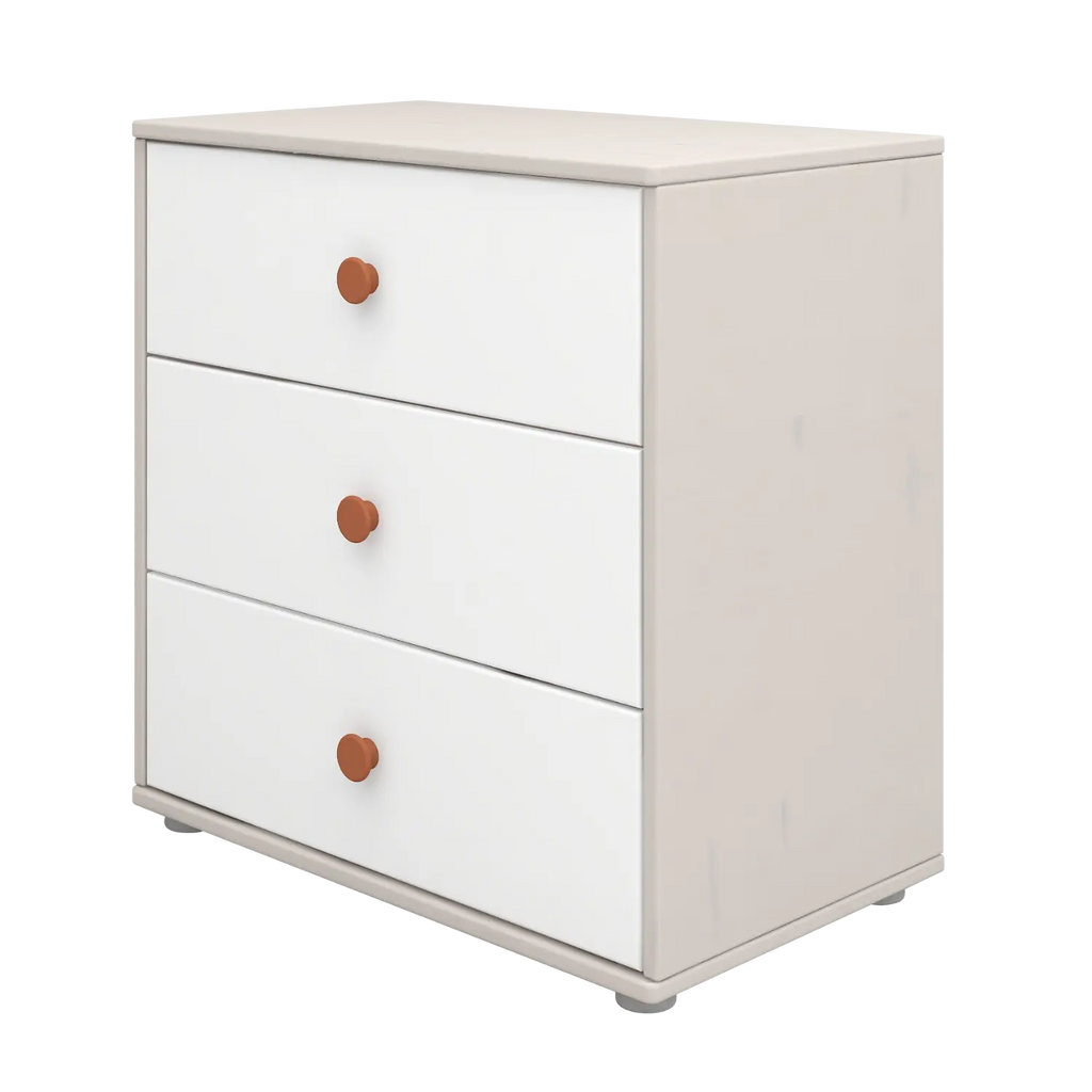 Chest with 3 Drawers, Grey