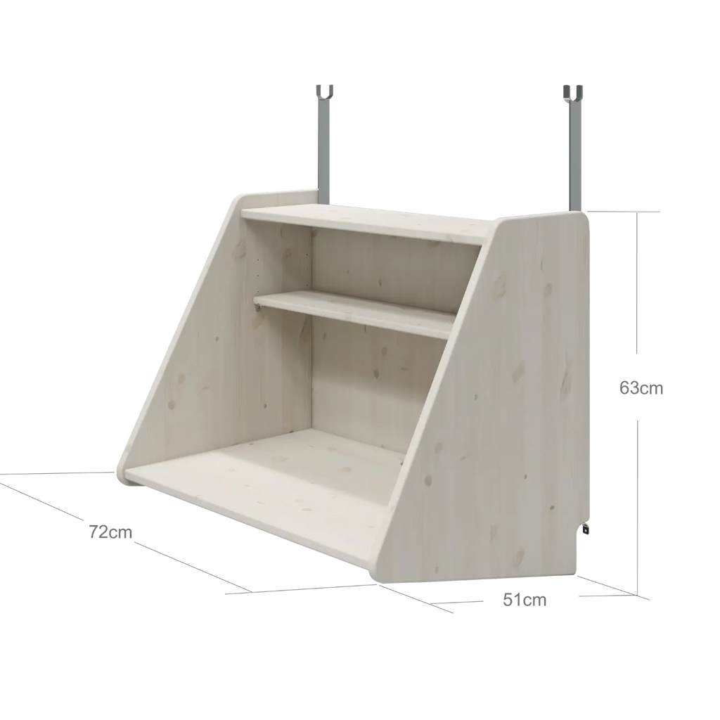 Click-on Desk for High-Beds, White