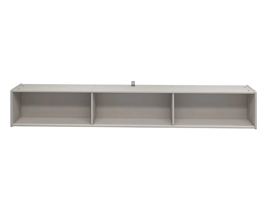 Bookcase, 3 Compartments, Grey