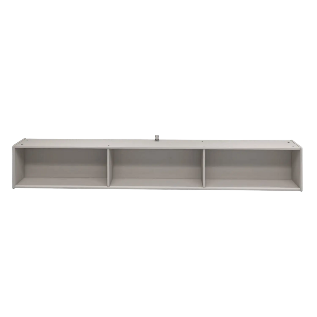 Bookcase, 3 Compartments, Grey