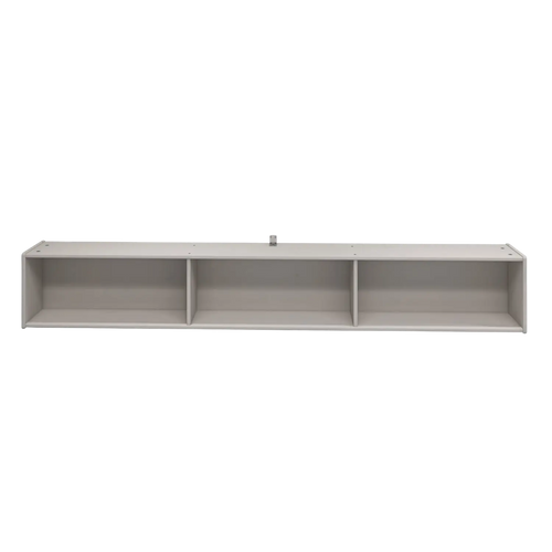 Bookcase, 3 Compartments, Grey