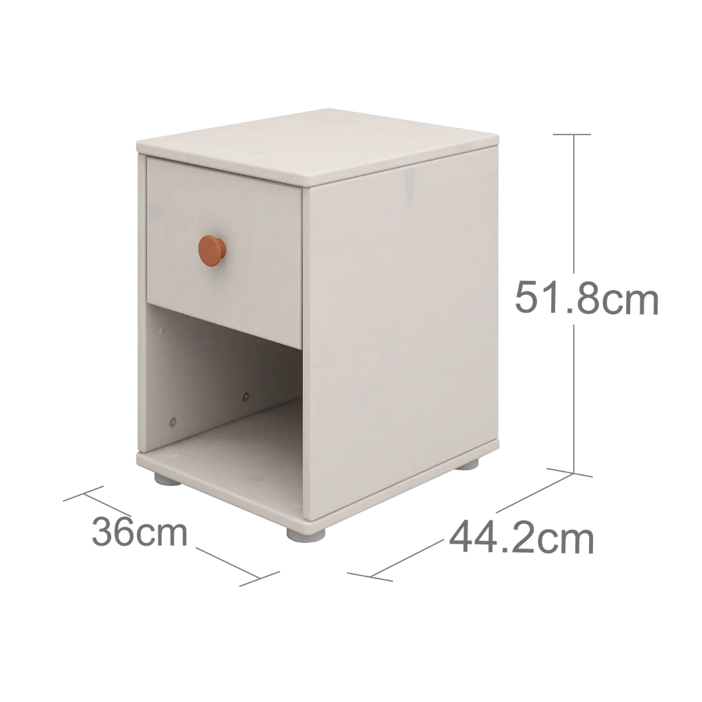 Chest with 1 Drawer, Grey