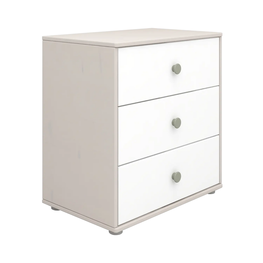 Chest with 3 Drawers, Grey