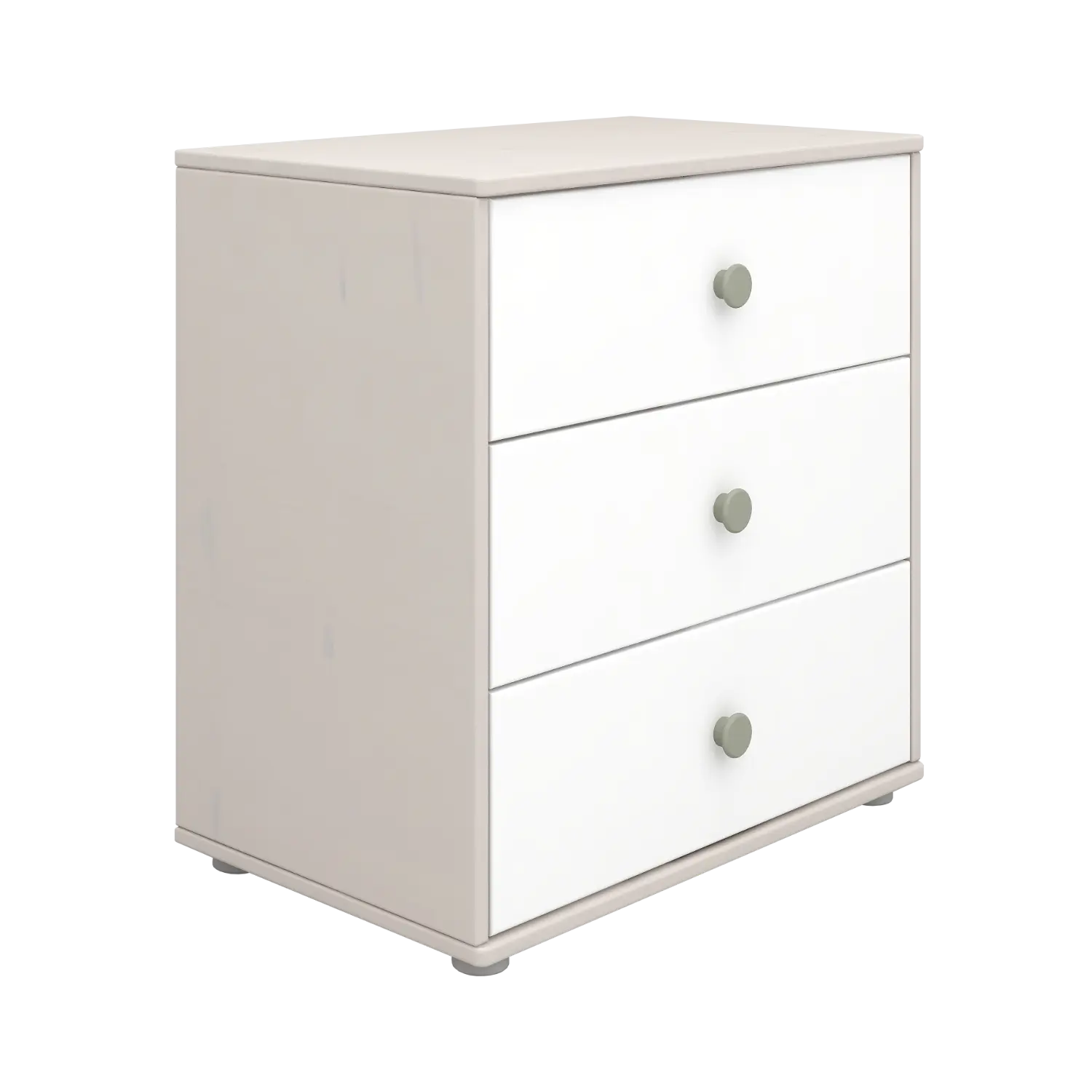 Chest with 3 Drawers, Grey