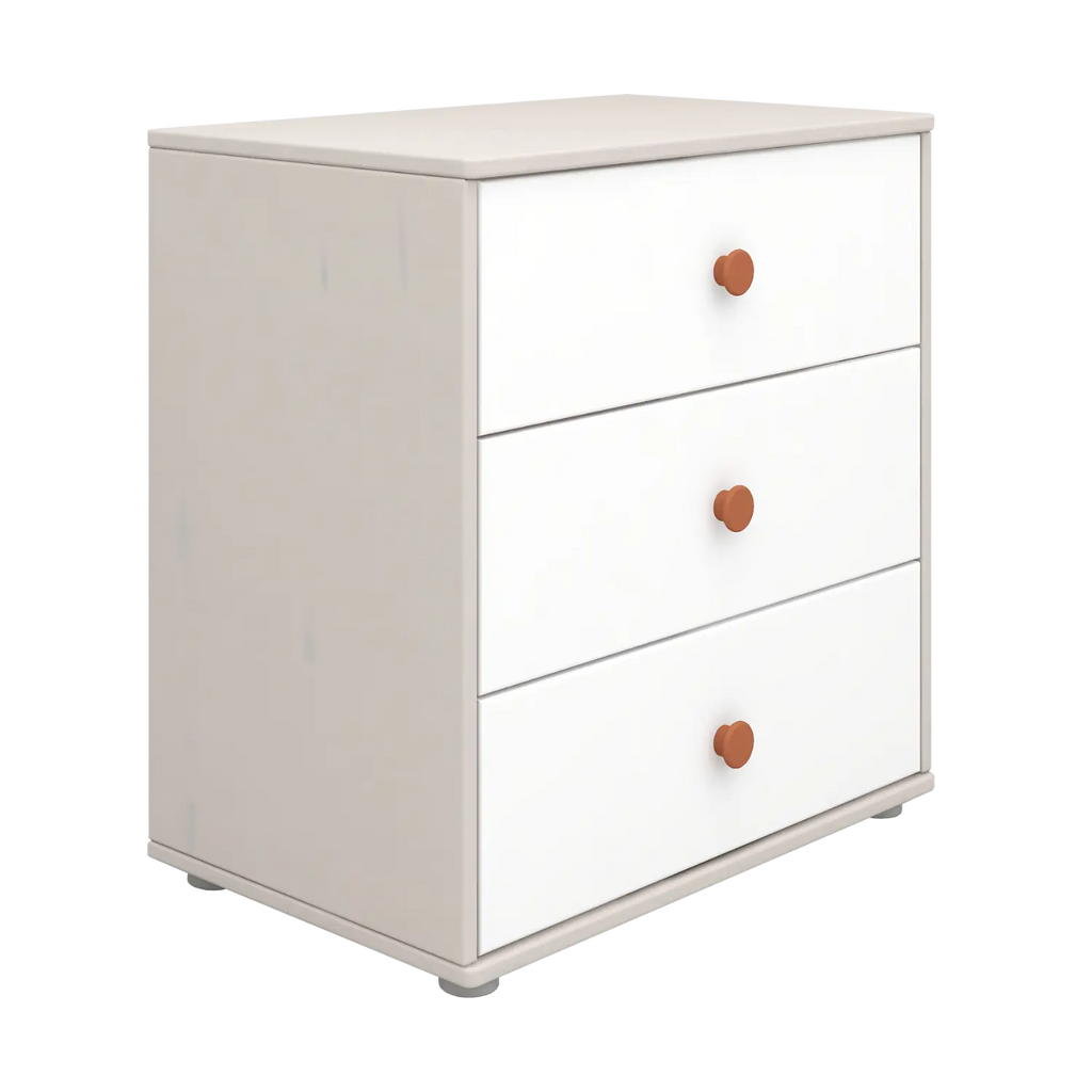 Chest with 3 Drawers, Grey