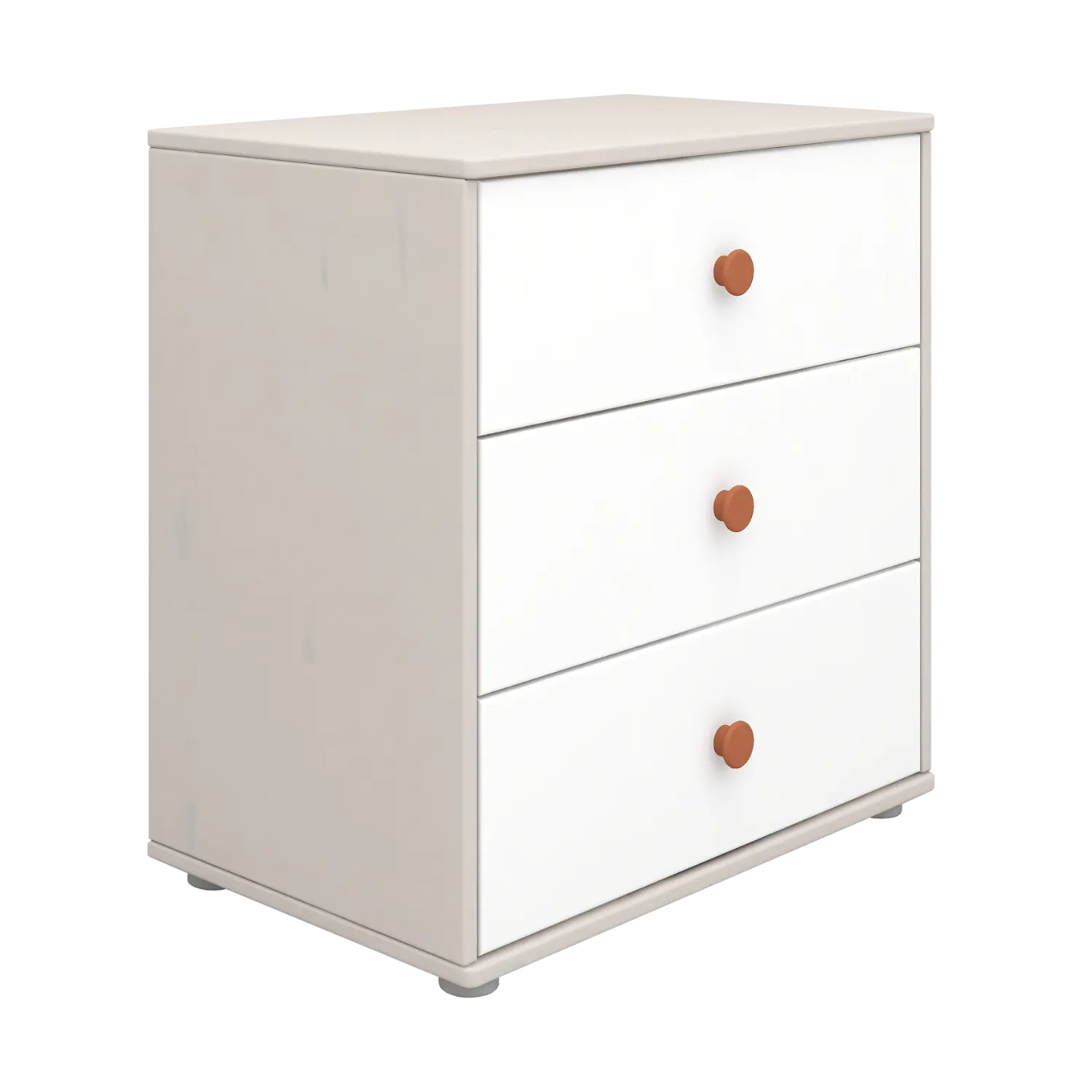 Chest with 3 Drawers, Grey