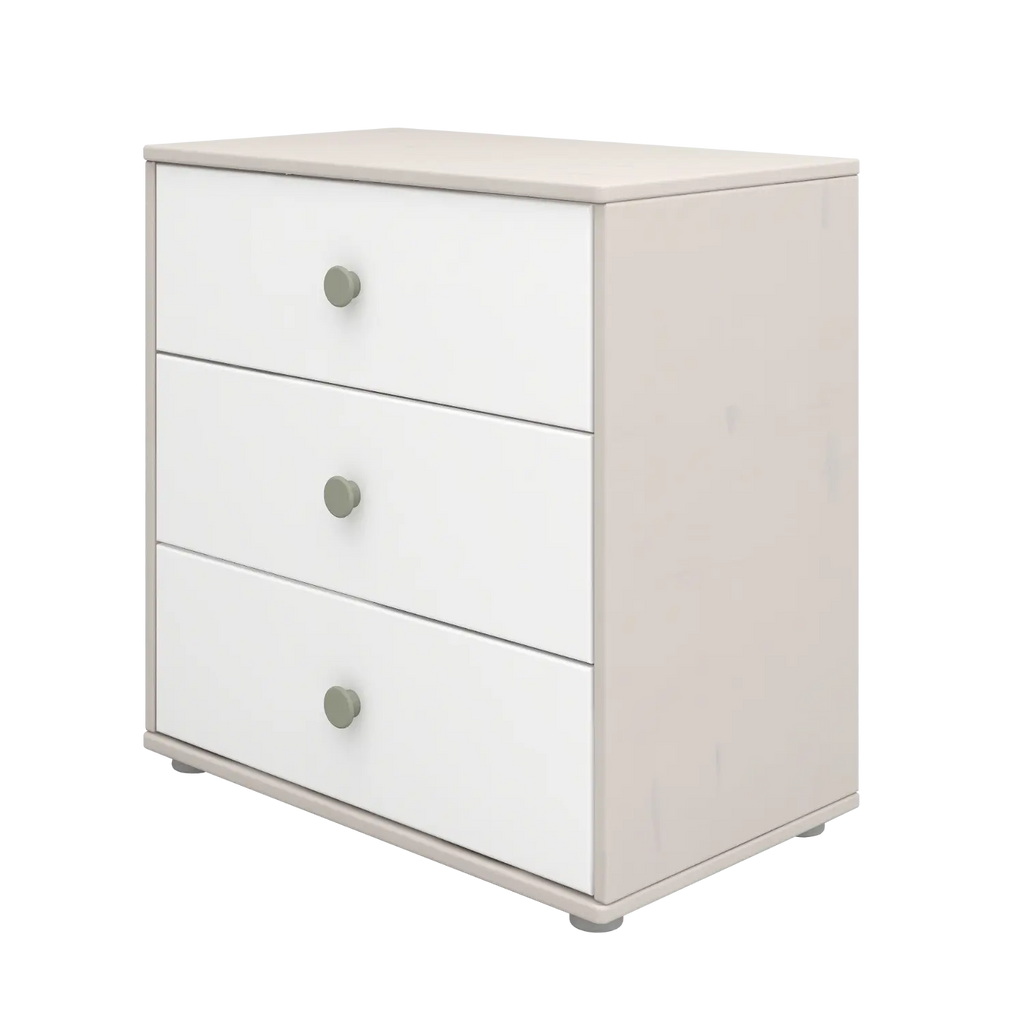 Chest with 3 Drawers, Grey