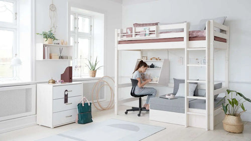Click-on Desk for High-Beds, White