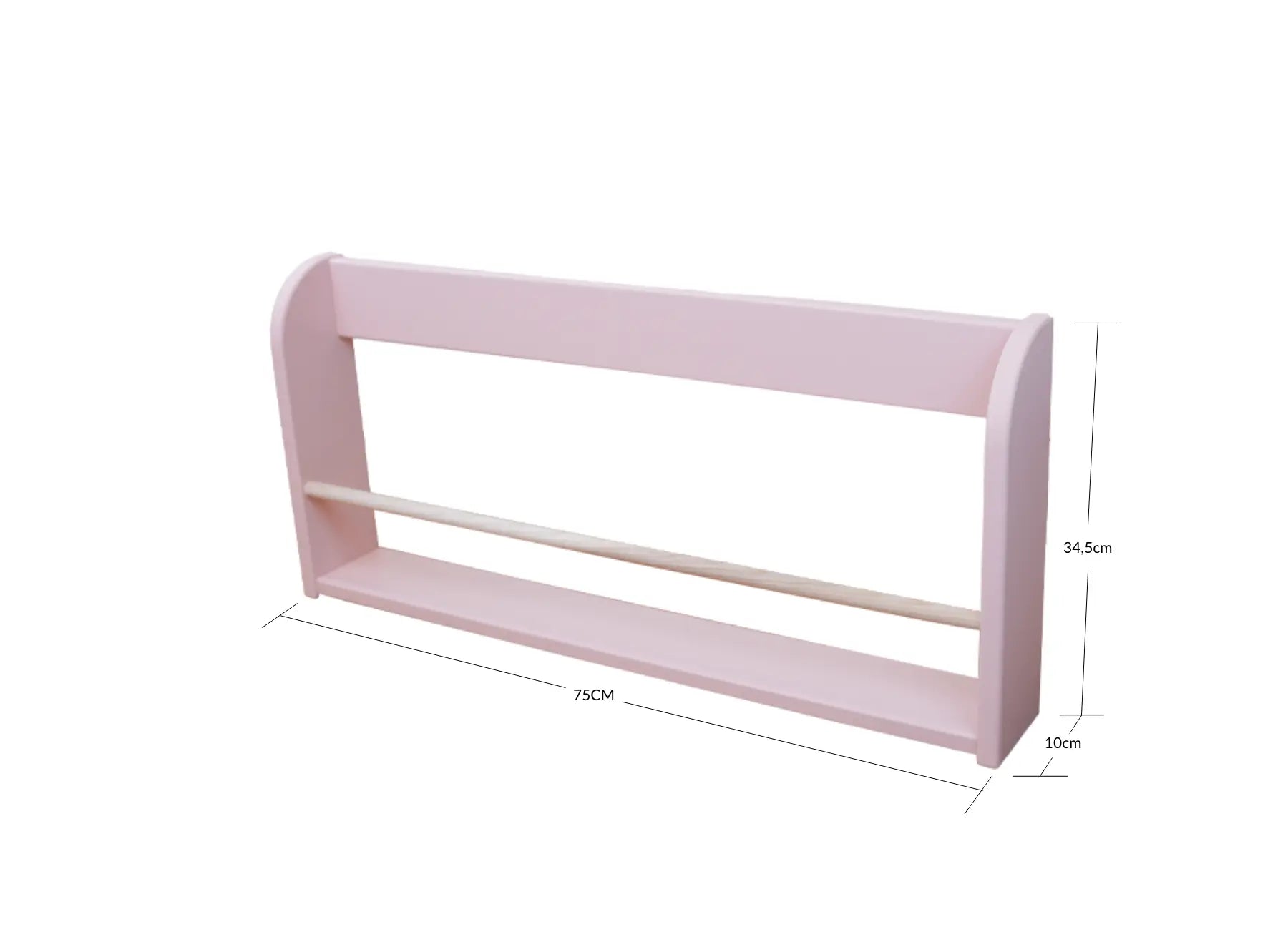 DOTS Display shelf, 75 cm, MDF, Blushing Pink