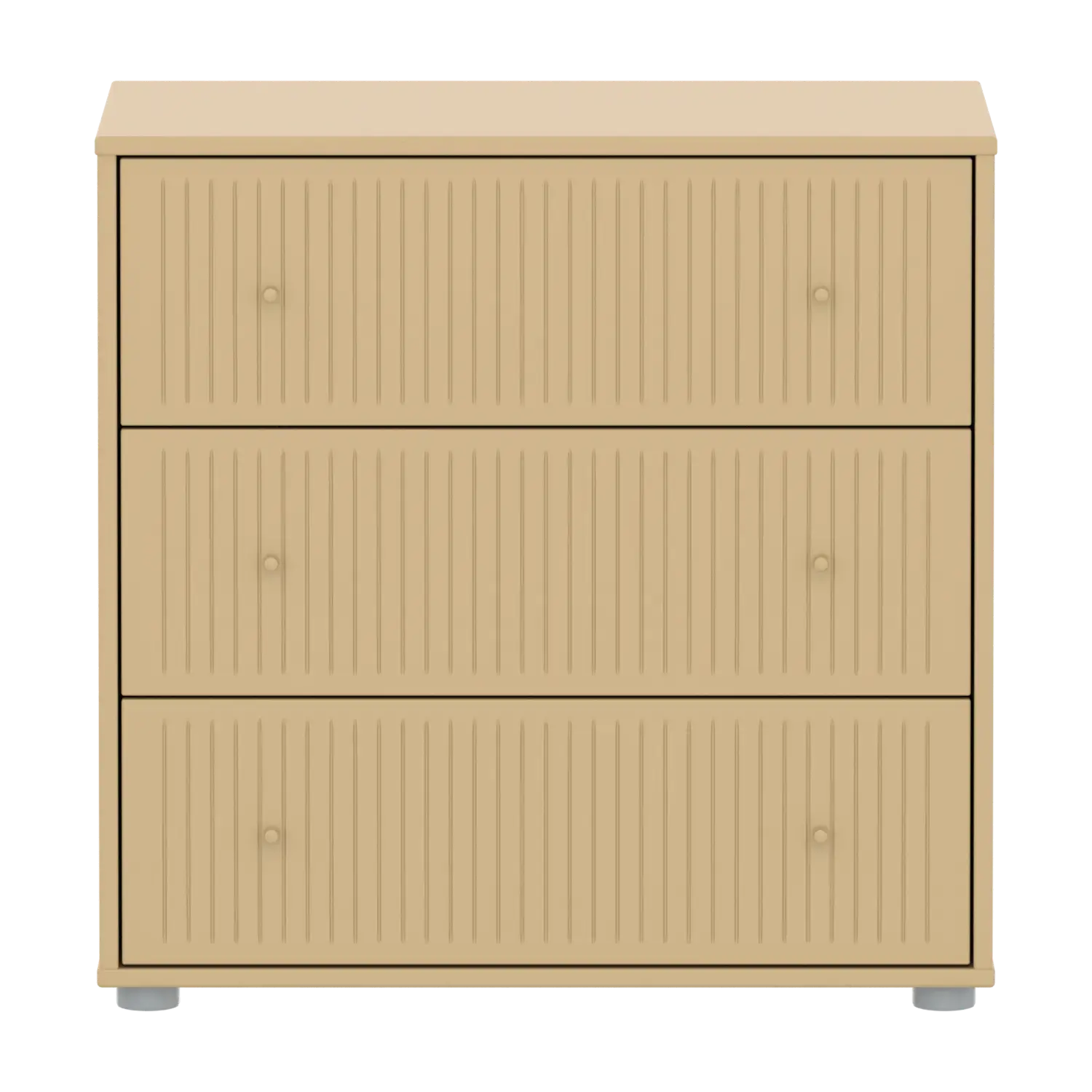 SAGA Chest, 3 drawer, Sand with Grooves