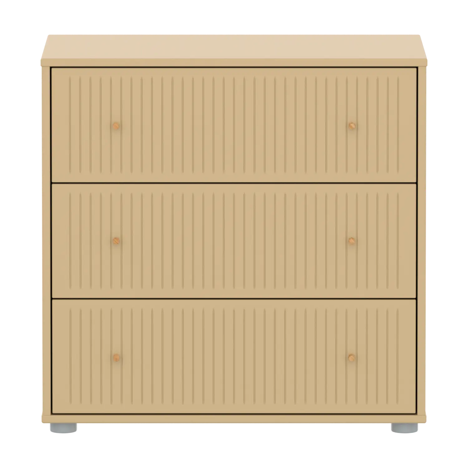 SAGA Chest, 3 drawer, Sand with Grooves