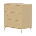SAGA Chest, 3 drawer, Sand with grooves
