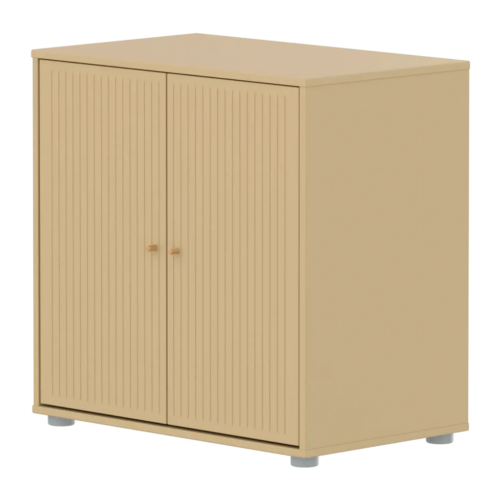 SAGA Cupboard, 2 doors, Sand with grooves