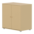 SAGA Cupboard, 2 doors, Sand with grooves