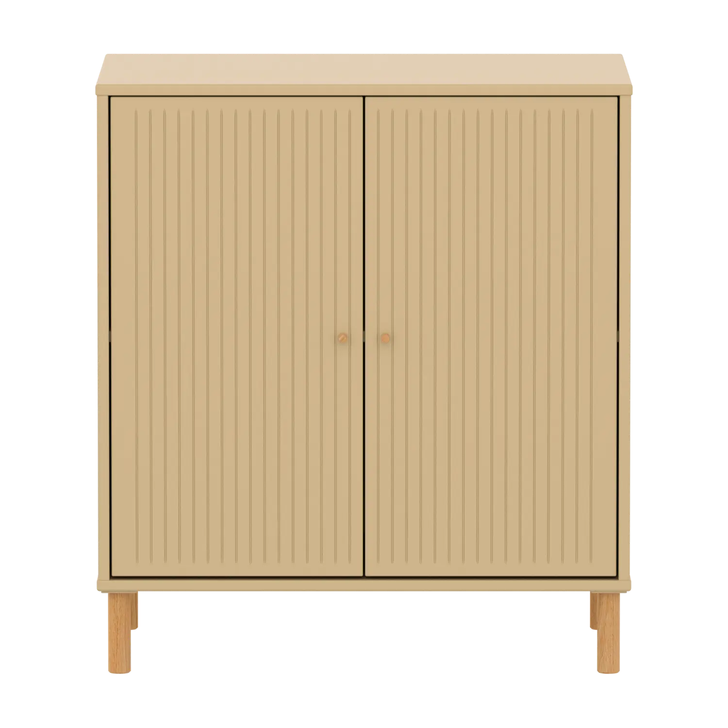 SAGA Cupboard, 2 doors, Sand with grooves
