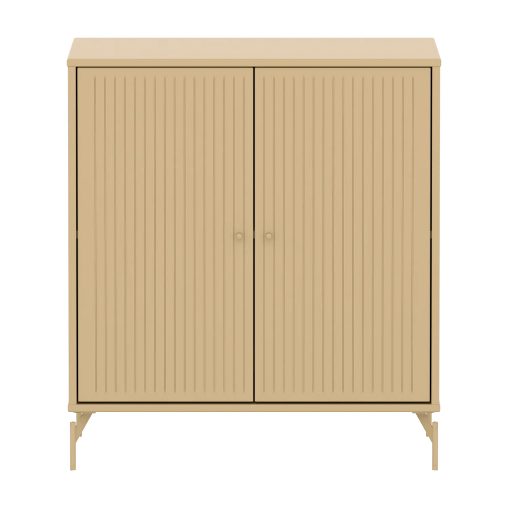 SAGA Cupboard, 2 doors, Sand with grooves