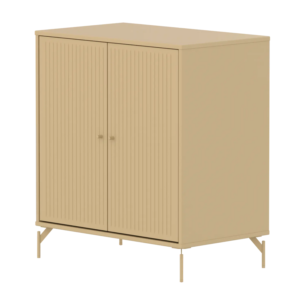 SAGA Cupboard, 2 doors, Sand with grooves