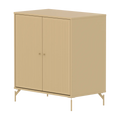 SAGA Cupboard, 2 doors, Sand with grooves
