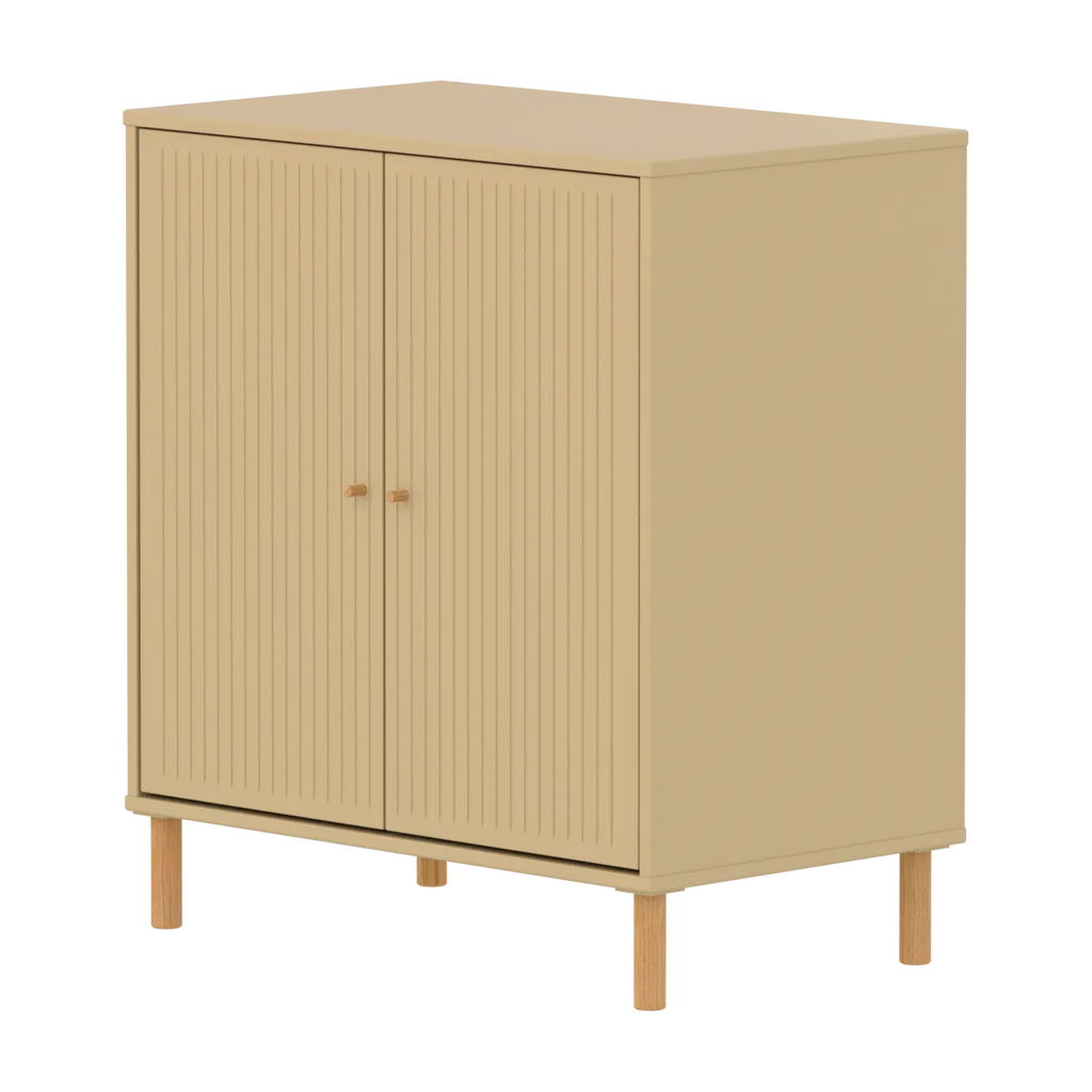 SAGA Cupboard, 2 doors, Sand with grooves