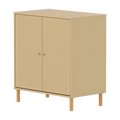 SAGA Cupboard, 2 doors, Sand with grooves