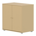 SAGA Cupboard, 2 doors, Sand with grooves
