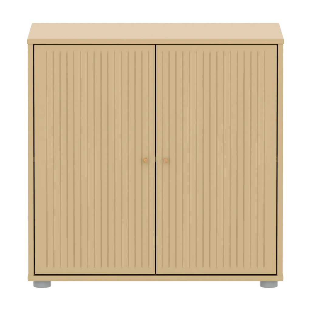SAGA Cupboard, 2 doors, Sand with grooves