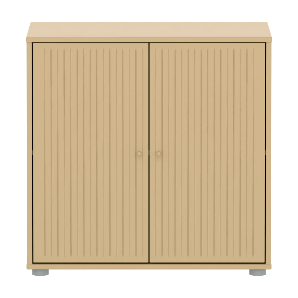 SAGA Cupboard, 2 doors, Sand with grooves