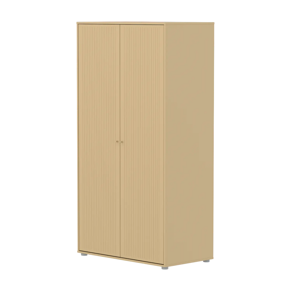 SAGA Wardrobe, 2 door, Sand with grooves