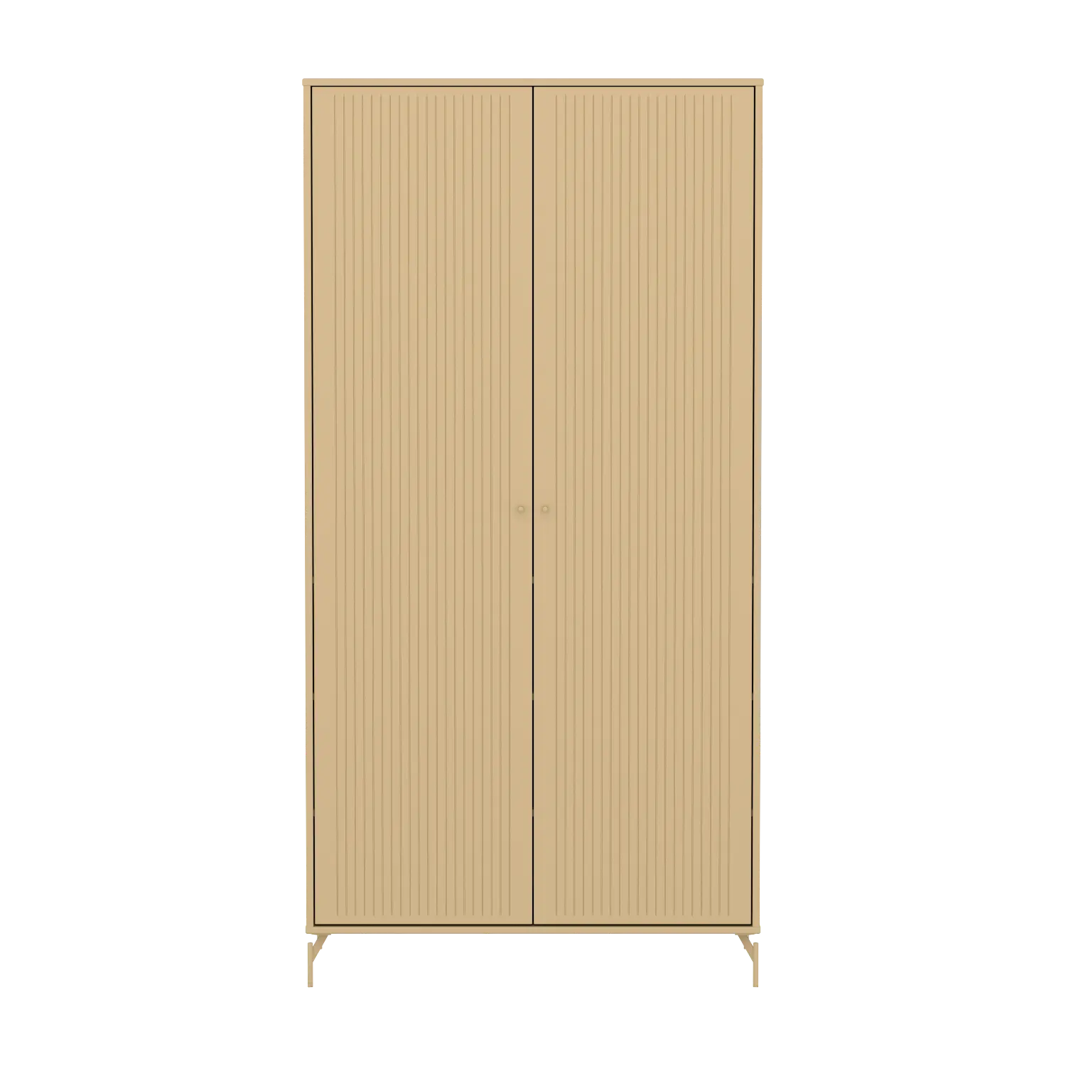 SAGA Wardrobe, 2 door, Sand with grooves