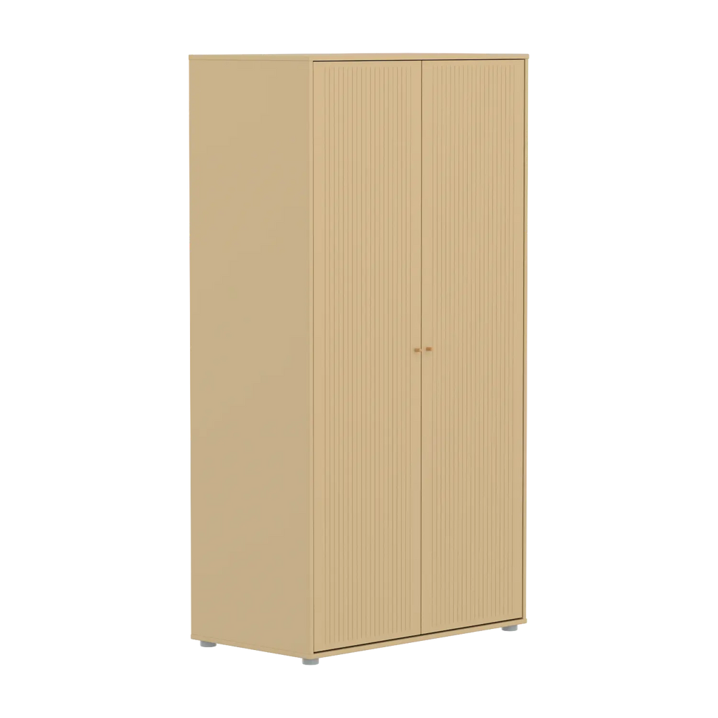SAGA Wardrobe, 2 door, Sand with grooves