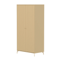SAGA Wardrobe, 2 door, Sand with grooves