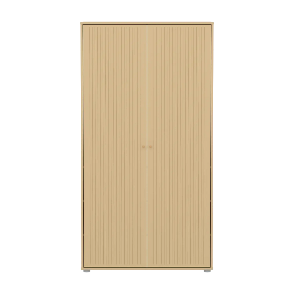SAGA Wardrobe, 2 door, Sand with grooves