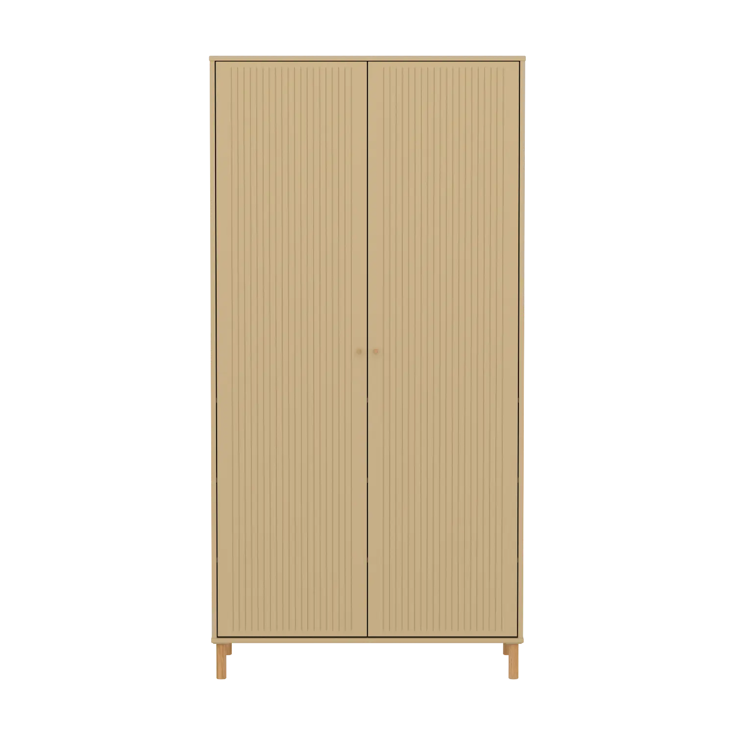 SAGA Wardrobe, 2 door, Sand with grooves