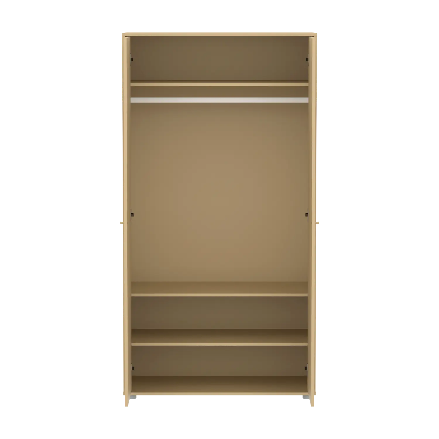 SAGA Wardrobe, 2 door, Sand with grooves