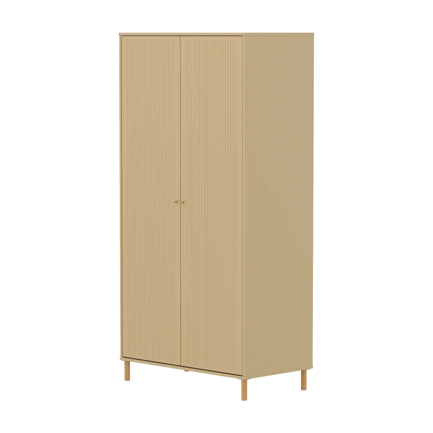 SAGA Wardrobe, 2 door, Sand with grooves