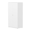 SAGA Wardrobe, 2 door, White with grooves