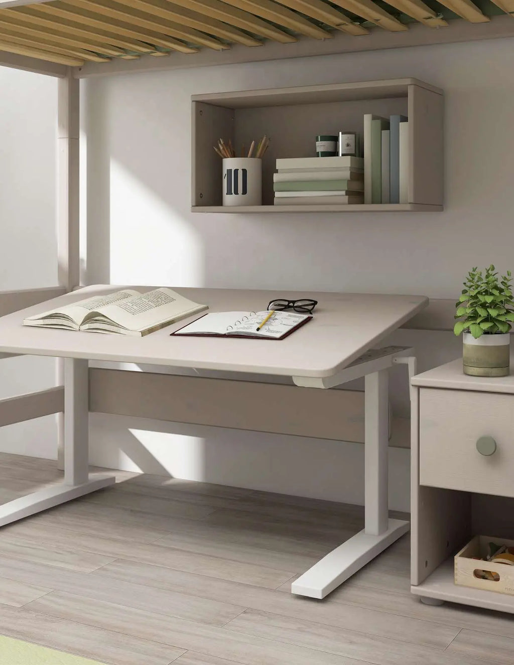 Study Desk, Grey