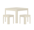 Table & Stools, Cream